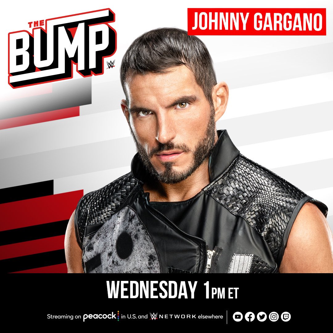 WWE’s The Bump (@wwethebump) on Twitter photo TODAY at 1pm ET:
🎤 The Host of #WrestleMania <a href="/mikethemiz/">The Miz</a> and his amazing wife <a href="/MaryseMizanin/">Maryse Mizanin</a>
🔥 <a href="/JohnnyGargano/">Johnny Gargano</a> talks #WWENXT #StandAndDeliver
🤩 The next #WWEHOF Inductee will be announced!
Don’t miss it all on #WWETheBump! TODAY at 1pm ET:
🎤 The Host of #WrestleMania <a href="/mikethemiz/">The Miz</a> and his amazing wife <a href="/MaryseMizanin/">Maryse Mizanin</a>
🔥 <a href="/JohnnyGargano/">Johnny Gargano</a> talks #WWENXT #StandAndDeliver
🤩 The next #WWEHOF Inductee will be announced!
Don’t miss it all on #WWETheBump!