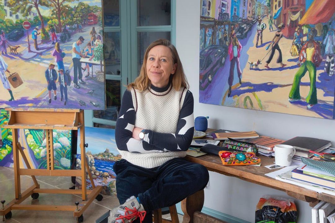 lucypratt_art's tweet photo. I love it when my studios full! Thank you Nigel Francis for doing all the photos of my recent work, always good fun! #artistsstudio #cotswolds #figurativepainting #london #nottinghill #modbrit #oilpaintings https://t.co/cwUpBzQabp @CFAGalleries https://t.co/O0xKycFWFe