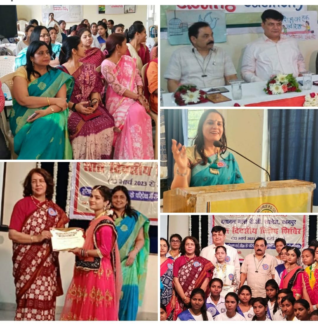 NSSDGCOLLEGE's tweet photo. The 7th day #NSScamp of #DGCollege,which has been going on since March 23,concluded today on March 29,2023 with a grand program. In this program #ADMCity,#AtulKumar was the #ChiefGuest &amp; #RegionalHigherEducationOfficer, #KanpurDivision,#RipudamanSingh was #GuestofHonour #nsscsjmu https://t.co/E0DzIqZ1le