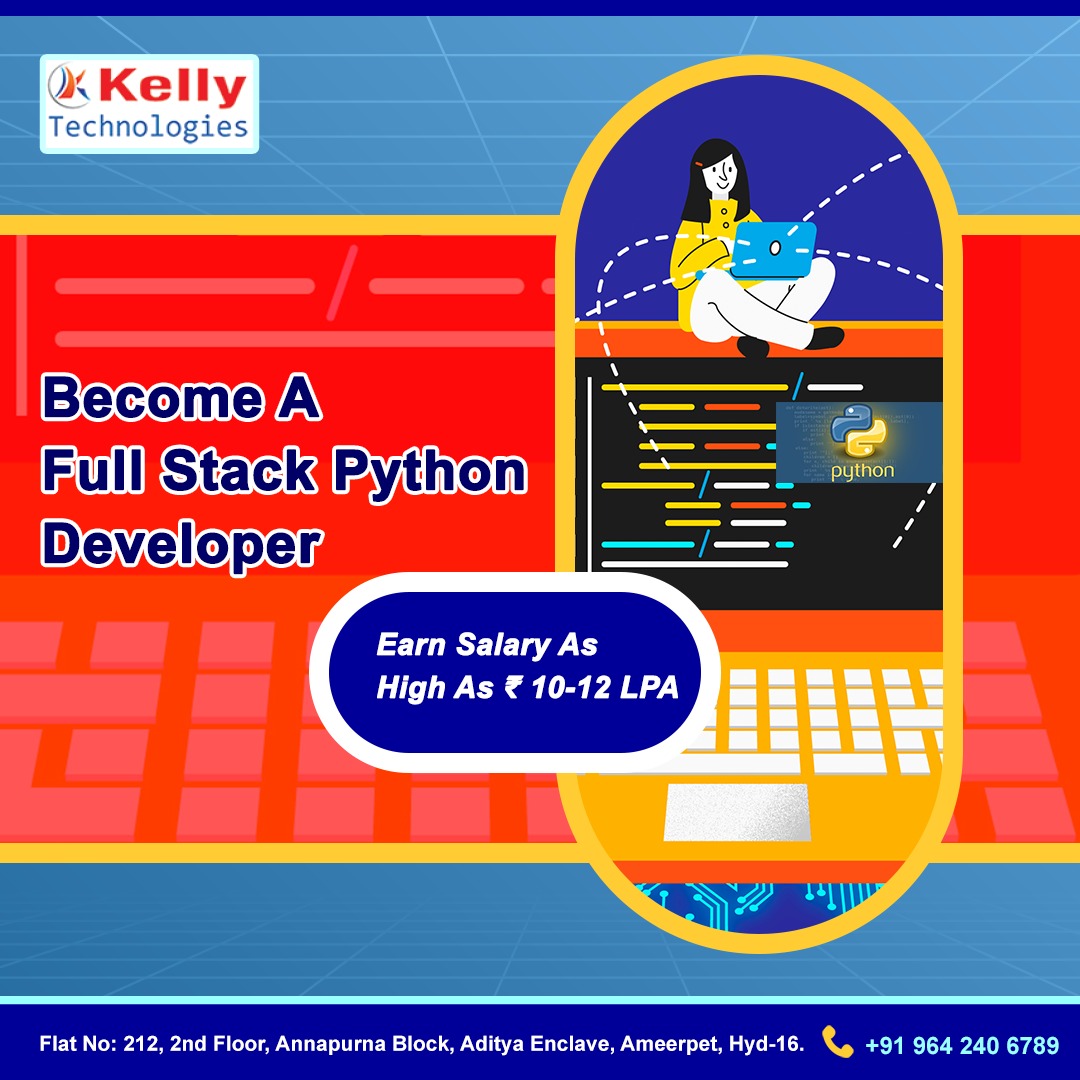 KellyTechno_adm's tweet image. Become A Full Stack Python Developer
Earn Salary As High As ₹ 10-12 LPA
For More info Visit:
kellytechnologies.in
#PythonFullStackTraining #PythonFullStackCourse #Hyderabad