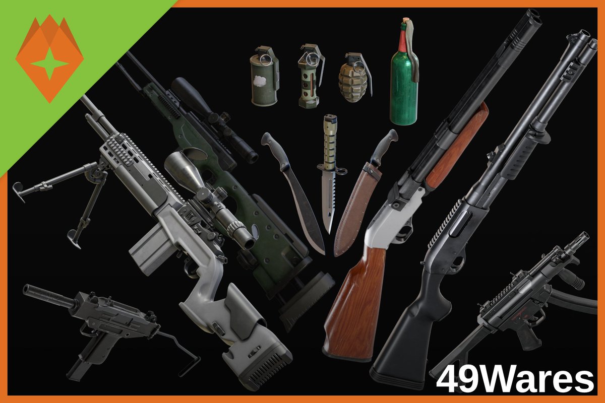 49Wares_Games's tweet image. PBR FPS Weapons - Pack 1 Complete Bundle is now live on #AssetStore #assetStoreunity3d Get it now to save extra on top with launch discount: 
assetstore.unity.com/packages/3d/pr…

#indiedev || #IndieGameDev || #gamedev || #madewithunity || #Unity