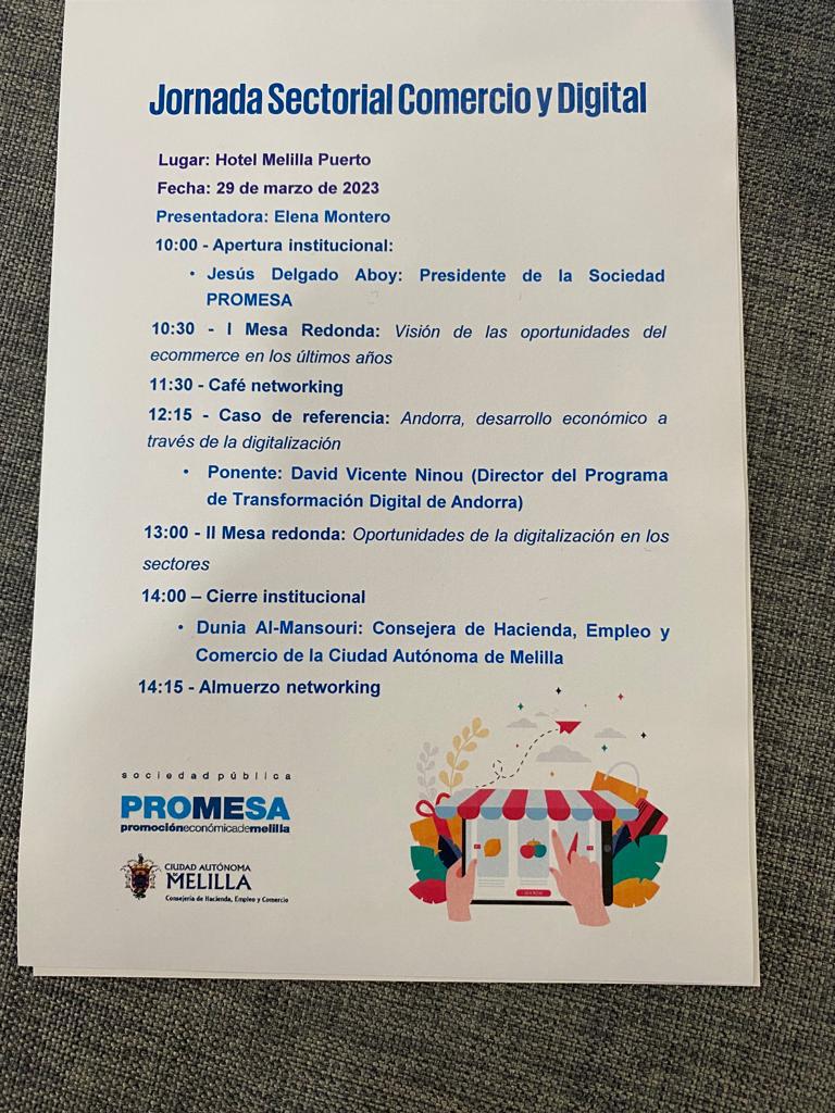 Andorra_Digital's tweet photo. El #PTDA a Melilla |
👉 Melilla s’ha fixat en el desplegament que estem fent del Programa Transformació Digital d’Andorra, i el director del PDTA, @david_vicenten , ha estat convidat a aquesta ciutat autònoma espanyola per explicar-lo. #PromesaMelilla #Digitalització #AndDigital https://t.co/UM6RSrzwsj