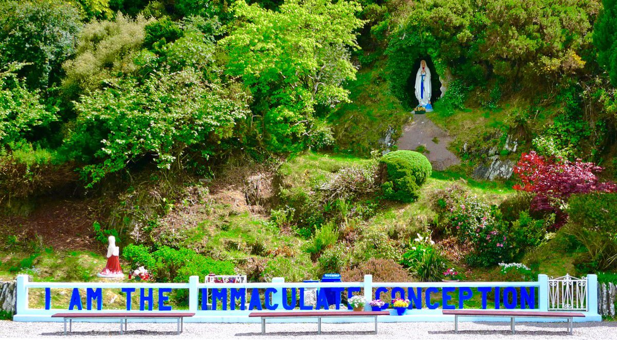 BrainLyons's tweet photo. @daveirl That statue of Mary in ballinspittle that used come to life in the 80’s has “I am the immaculate conception” in giant letters under it. It must be frustrating for her that they still don’t get it. https://t.co/ZxG7uigvUD