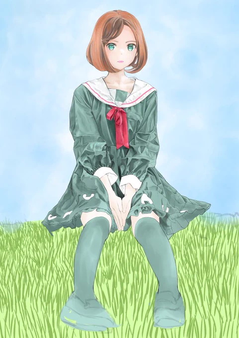 136日目です。今日もシワです #イラスト練習中 #模写 