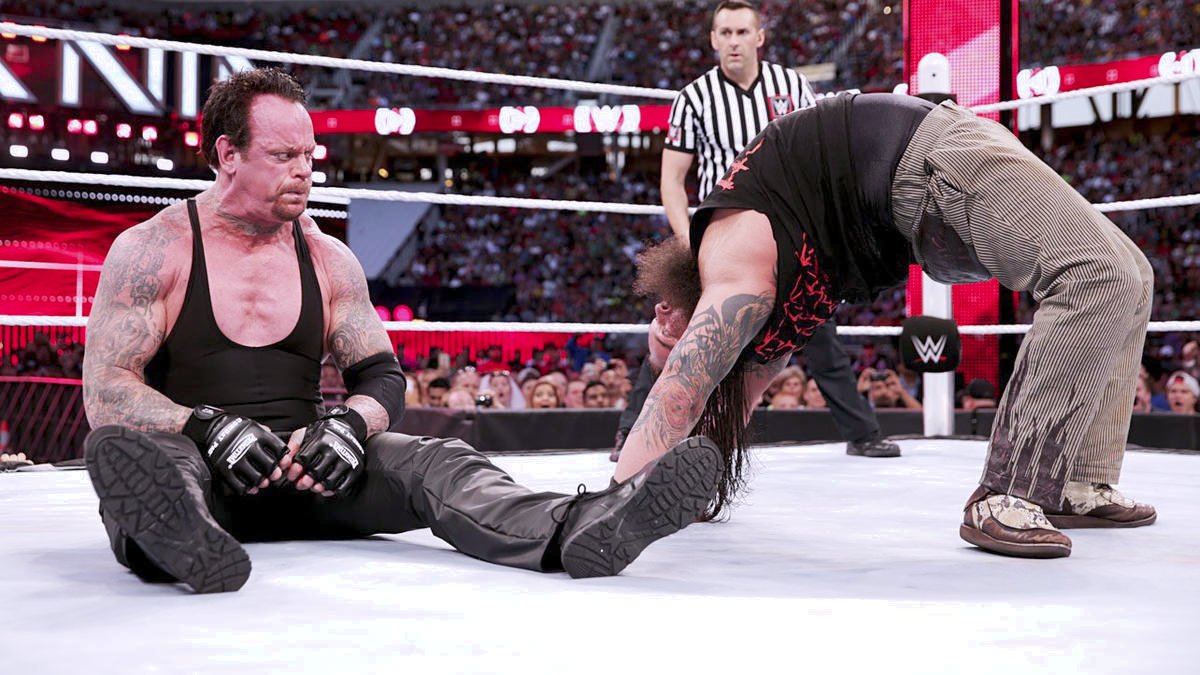 3/29/2015

The Undertaker defeated Bray Wyatt at WrestleMania 31 from Levi's Stadium in Santa Clara, California.

#WWE #WrestleMania31 #Undertaker #BrayWyatt