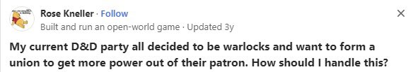 LessPopMoreFizz's tweet image. Help, my (Ancient pit lord) Warlocks (27 Human, 35 Halfling, 223 Elf, 22 Human) have unionized