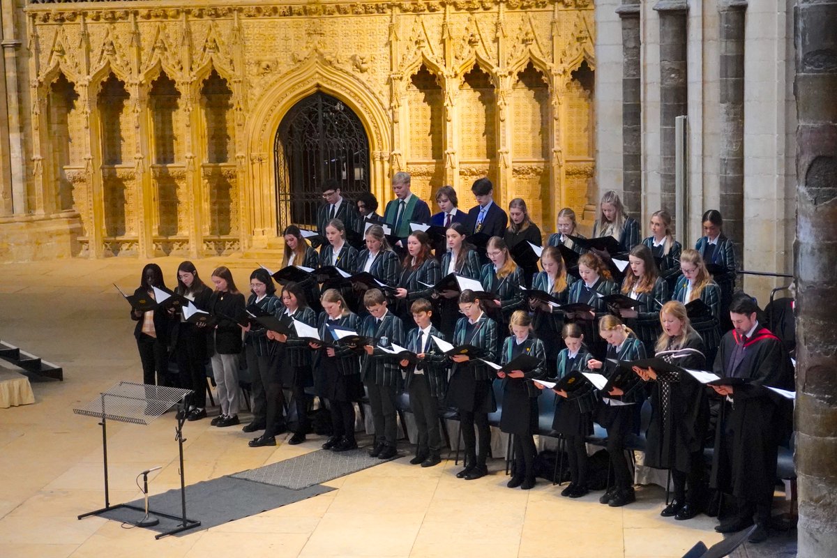 MinsterSchool's tweet photo. It was great to see so many of you at today's End of Term Assembly at the Cathedral. It's been another fantastic term full of hard work, discovery, adventure and fun. 

We can't wait to see everyone return in April! https://t.co/Q52fO9yUlZ