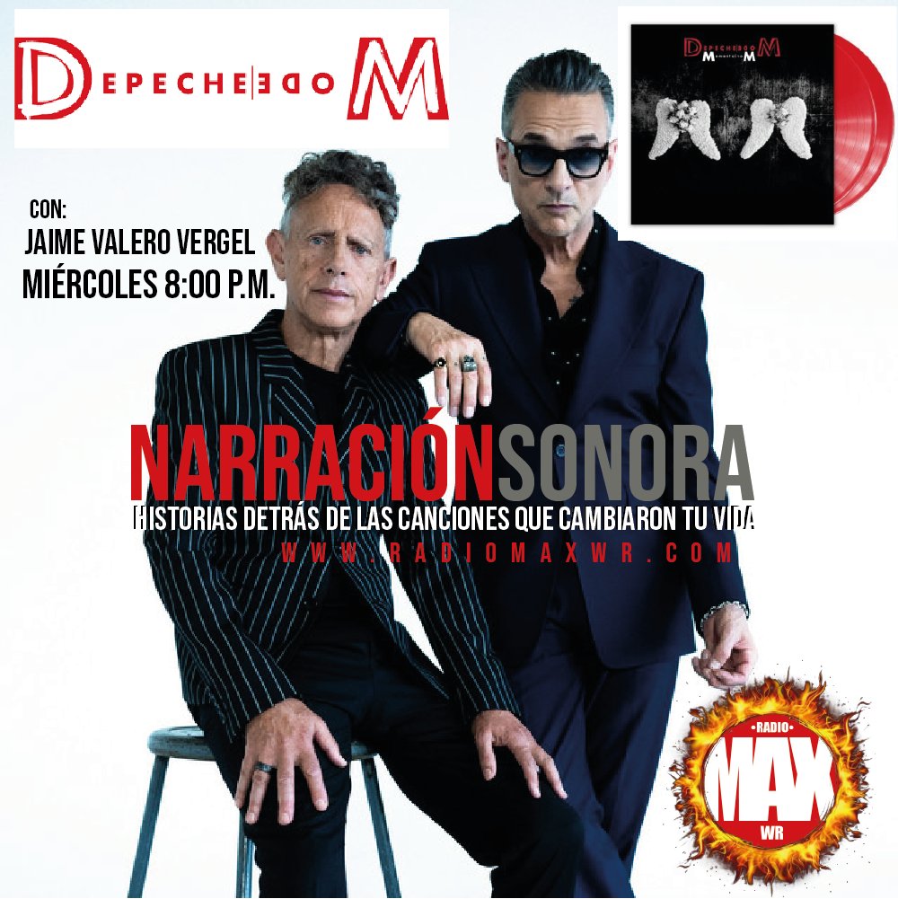 jvalerovergel's tweet photo. Esta noche en #narraciónsonora @depechemode  y su nuevo álbum #momentomori , 8:00 p.m , no se lo pierdan ..sólo por @RadioMAXWR1 https://t.co/XsEppbEynV