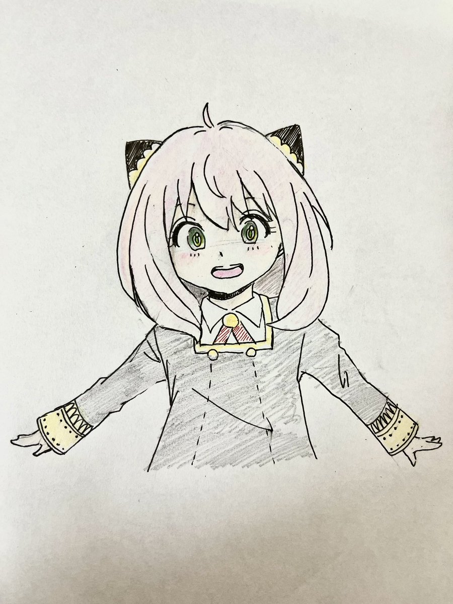 Rin00023's tweet photo. 小学生のときに使ってた12色色えんぴつ
カラバリがなさすぎる

 #イラスト  #アーニャ https://t.co/gaPq8fiXyZ