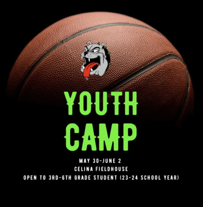 The Celina Boys Basketball Camp registration is currently open and the deadline to register is May 5, 2023. 

Camp is open to any boy in 3rd-6th grade for the 2023-2024 school year.

Electronic registration: Google Forms by using the following link forms.gle/qun57h4gixAgjW…