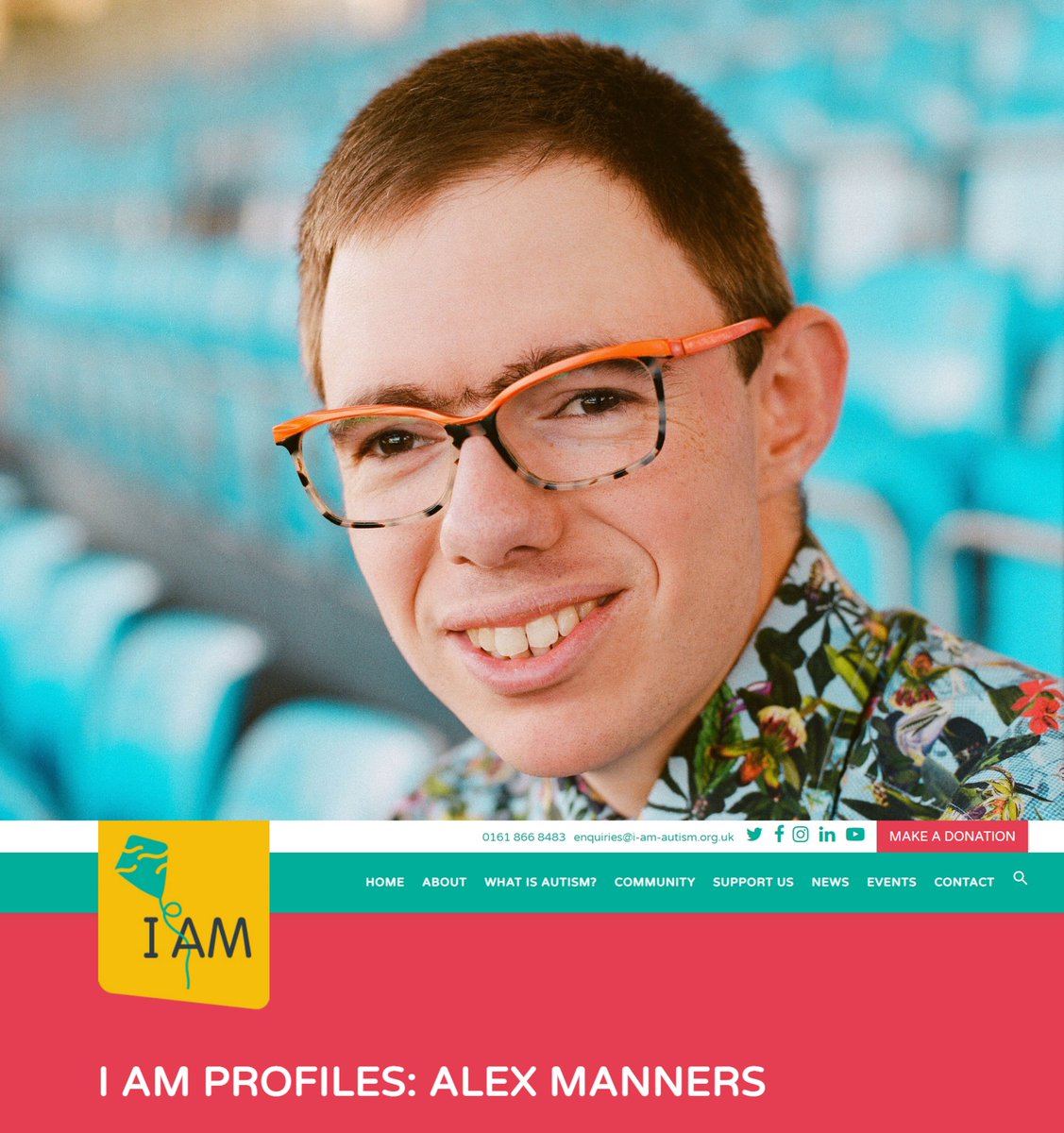 thealexmanners's tweet photo. Happy World Autism Acceptance Week!

Here is my latest interview consisting of 10 questions for @ASGMAManchester

https://t.co/sGXf9G12YF

#worldautismacceptanceweek #autismacceptance #autismweek #autism #asd #autismspectrumdisorder #autismawareness #aspergers #aspergerssyndrome https://t.co/IKsyN9izK9