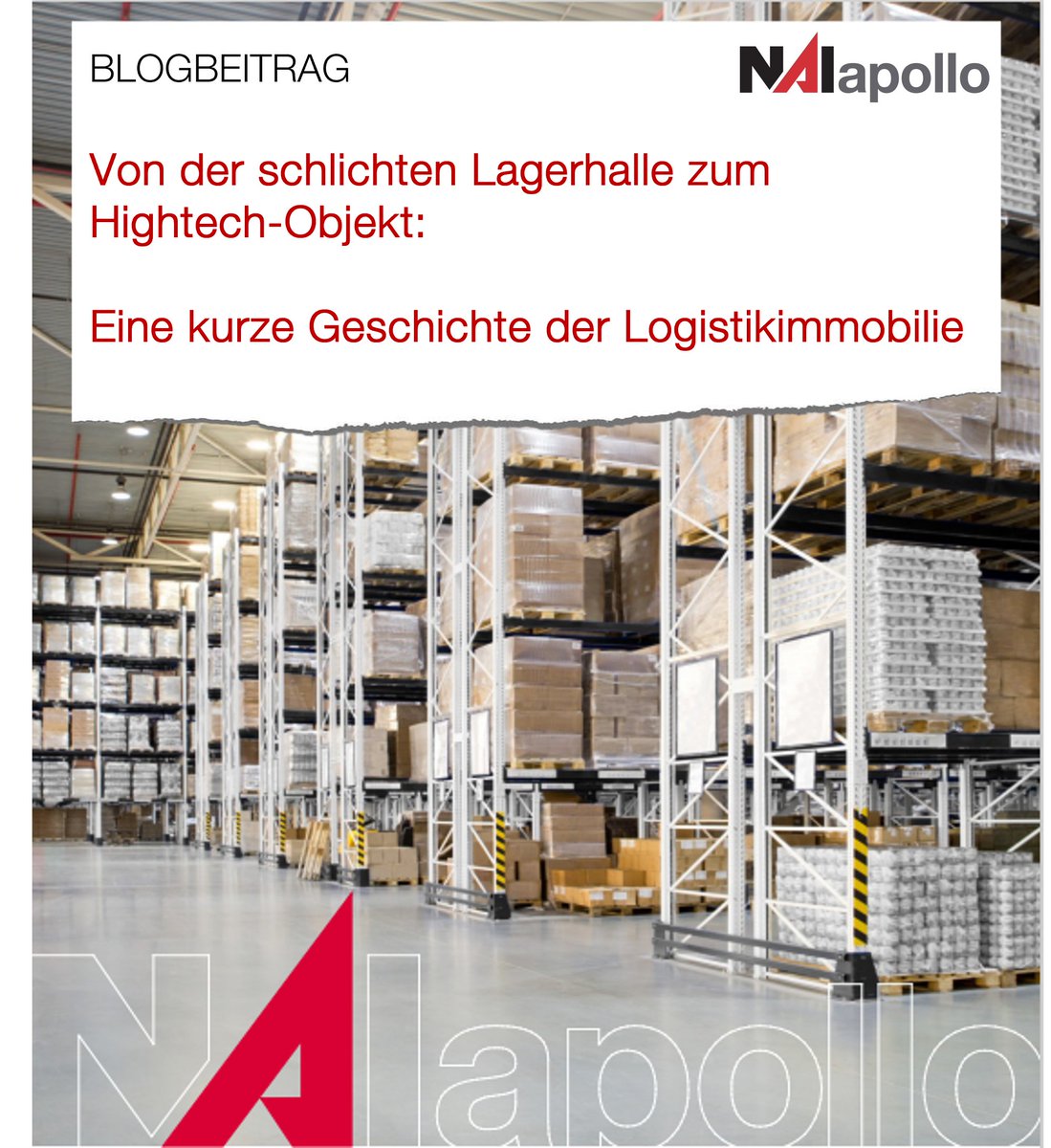 Wir haben uns die Geschichte der Logistikimmobilie von der schlichten Lagerhalle zum Hightech-Objekt angeschaut. 

Wie die speziellen Anforderungen für diese Immobilien und die zukünftigen Marktaussichten aussehen, erfahren Sie in unserem Blogbeitrag: bit.ly/3KecOAe
