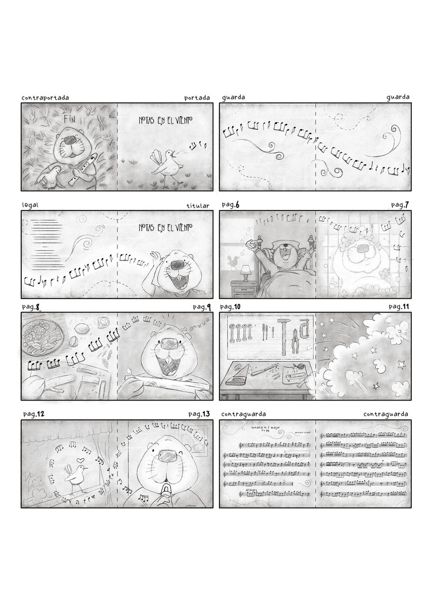 YolimarJaimesF1's tweet photo. Storyboard de Libro Silente

#childrenbook
#childrenbooks
#picturebook
#kidbook
#picturebookart
#kidlit
#picturebookillustration
#bookillustraction
#lij
#kidsart
#kidswork
#childrenillustration https://t.co/xckeuLI8EE