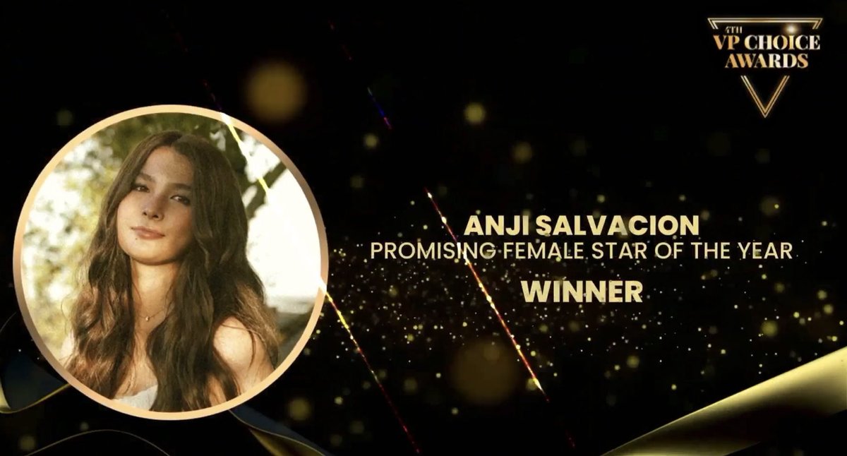 Anji collecting big titles in just 2-3 years of her showbiz career. And those awards really suits her T__T. More are yet to come, our sunshine. :))

ANJI PROMISING FEMALE STAR
DESERVE MO YAN ANJI
#AnjiSalvacion || @anjisalvacion 
#4thVPChoiceAwards 
#4thVPCA 
#4thVPCARedCarpet