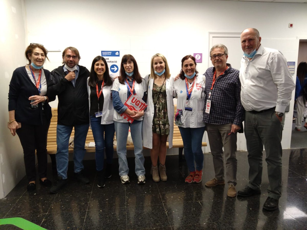 ugt_sp_cat's tweet photo. 🔴 Avui, dia d'eleccions sindicals a Hospital de Bellvitge, Vall Hebron i Can Ruti amb nostre Secretari General @camilros de la @ugtcatalunya Força companyes i companys ‼️#SomEssencials #perTotes #perTots @UGT_SP @_efermar @jlfernandez2013 @PilarGonugt @Masa72172 https://t.co/dWnGrgsLtx