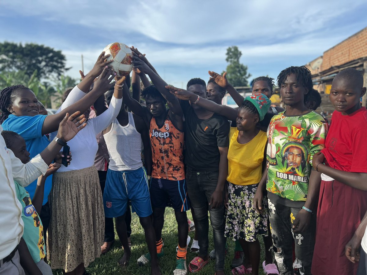 action4hU's tweet photo. Our sports gala winners walked away with a goat and balls for football and netball. Male engagement and support during these Women’s Day sports events is crucial and allows the women to participate even more. #EmbraceEquity https://t.co/5lBR089McD