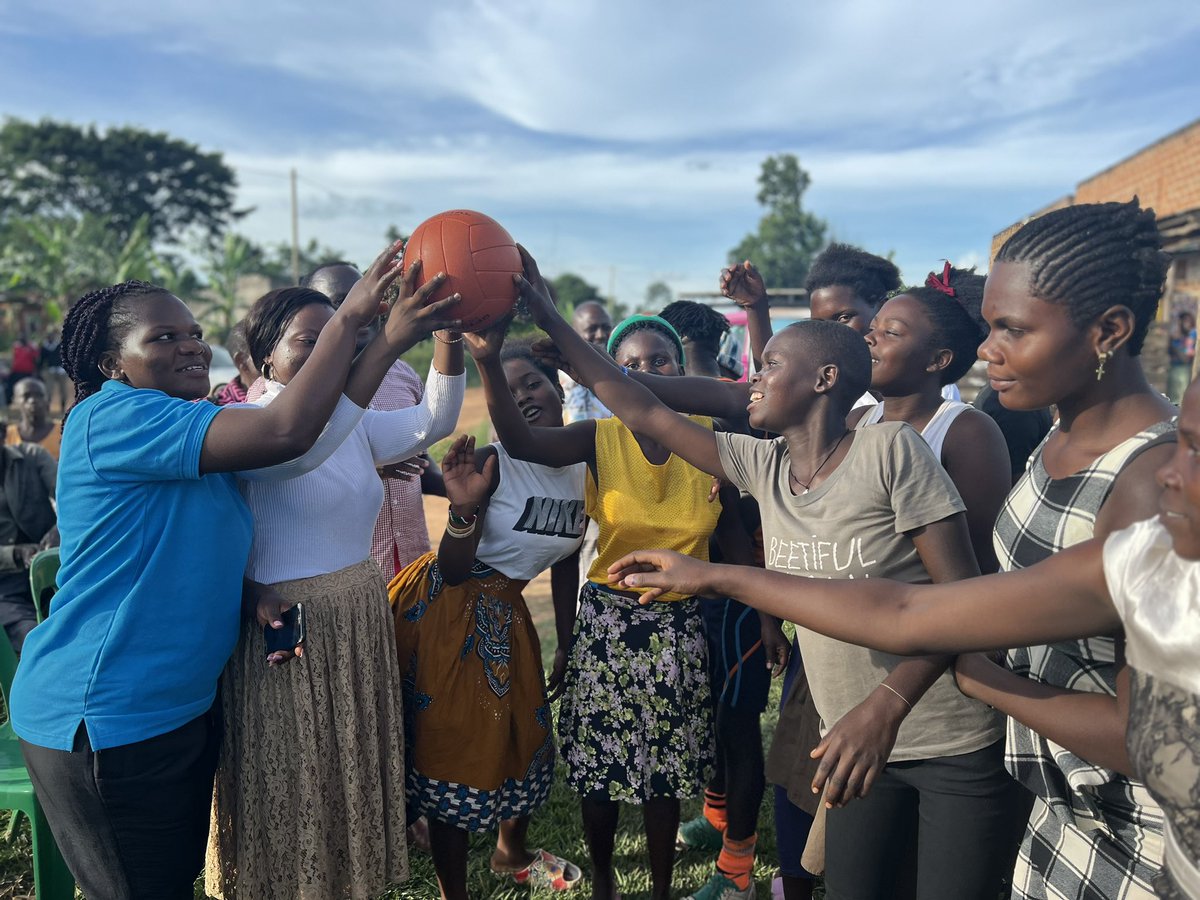 action4hU's tweet photo. Our sports gala winners walked away with a goat and balls for football and netball. Male engagement and support during these Women’s Day sports events is crucial and allows the women to participate even more. #EmbraceEquity https://t.co/5lBR089McD