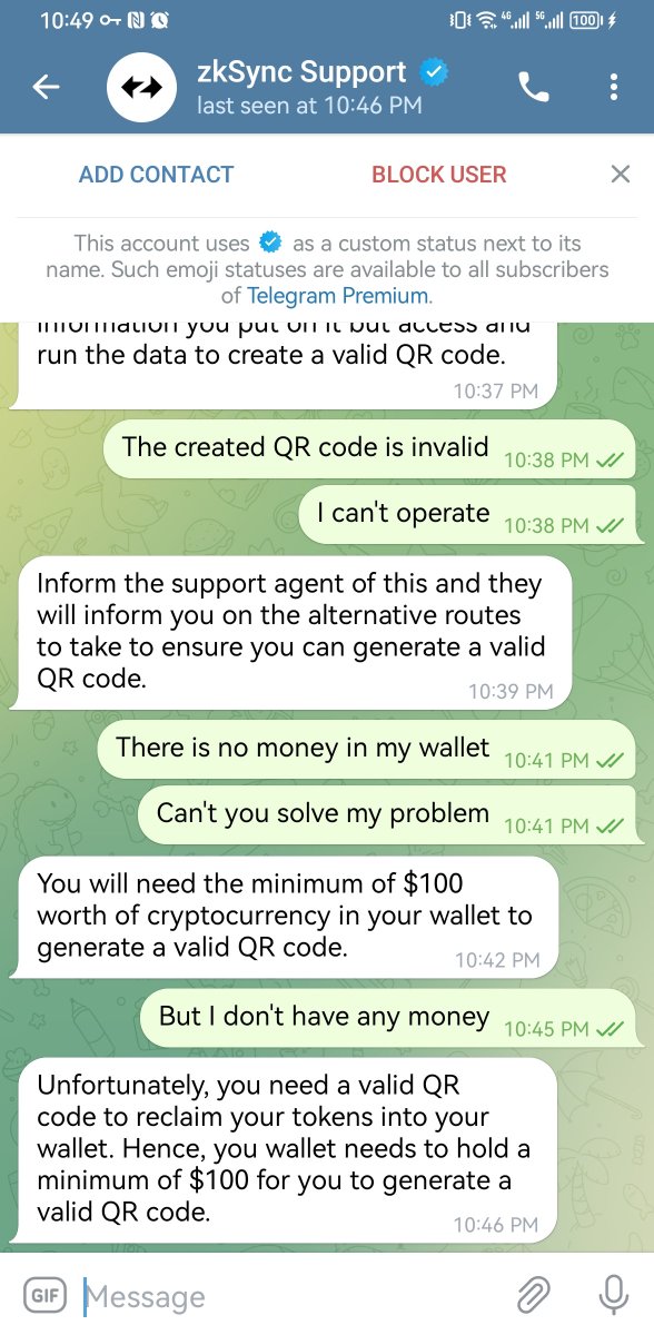 Liu44452567's tweet photo. @zksync Is this a person from your company https://t.co/WeOIfqTfpt
