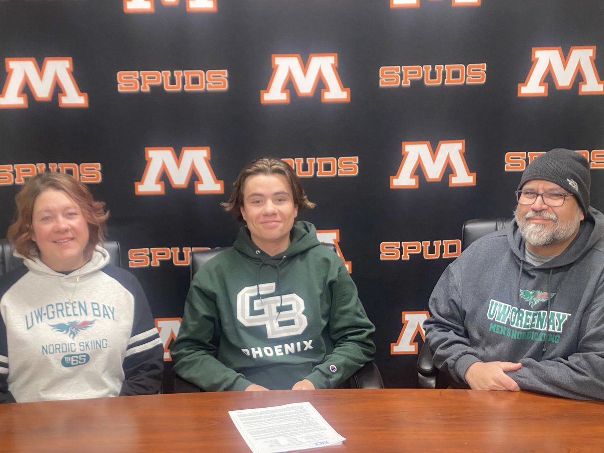 MHSSpuds's tweet photo. Congrats to Spud Nordic Skier Zaine Braaten on his commitment to UW Green Bay! https://t.co/6cjIqSP8pw
