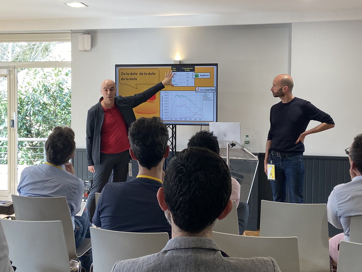 CelineBouery's tweet photo. Une seule base de #code pour tous vos #fronts : chimère ou réalité ?
Nicolas Laurent et @g_adgeg de l’équipe Mob @OCTOTechnology
ont partagé le potentiel des solutions cross-platform pour rationaliser et optimiser le build & run d’#apps mobiles & web 🦆 #laduckconf https://t.co/6SbBu6PTee