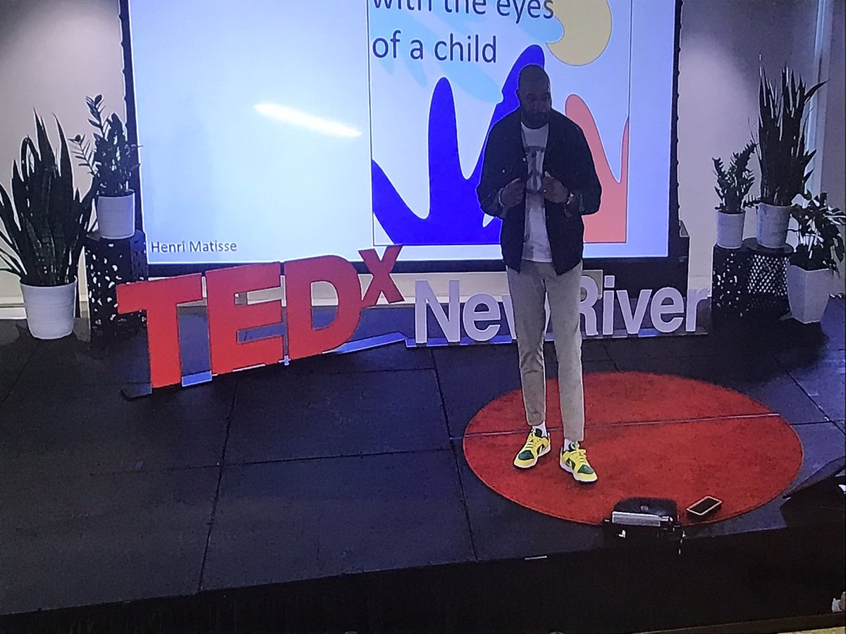 DoctorDaphnaMd's tweet photo. @Dr. Michael Marion implores us to reach out to children who aren’t seen, heard or understood. ♥️ stereotyping children is dehumanizing children. @tedxnewriver https://t.co/tg73NAFnVn