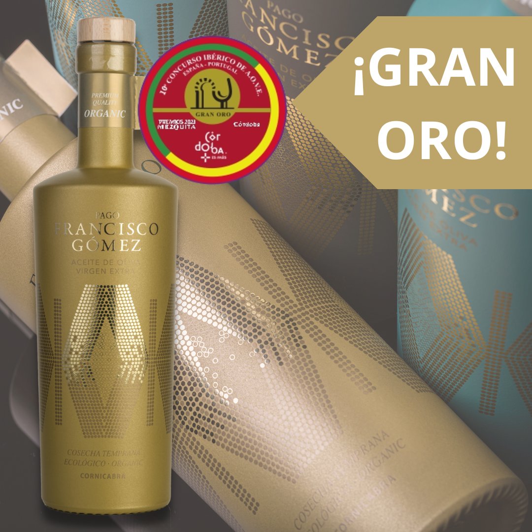 ¡¡GRAN ORO EN LOS PREMIOS MEZQUITA!!
Pago Francisco Gómez Cornicabra coronado como el Gran Oro de los premios. Cómpralo en bodegasfranciscogomez.es :)
**
¡¡GREAT GOLD MEDAL AT MEZQUITA AWARDS!!
Pago Francisco Gómez Cornicabra won Great Gold Medal.