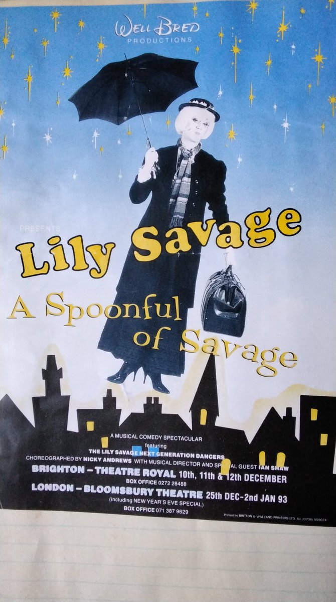 calvert9193's tweet photo. Remembering Lily Savage and all those entertaining evenings at The Royal Vauxhall Tavern &amp; enjoying , ' A Spoonfull of Savage' at Brighton. https://t.co/GNmnnxdFk7