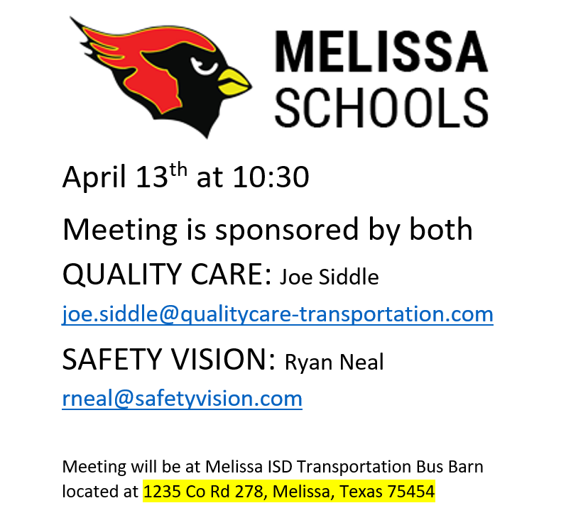 TexasSchoolBus's tweet photo. Here is the info for the next meeting. Please save the date. We look forward to seeing you there. HAPPY EASTER! https://t.co/AnqFHfiboW
