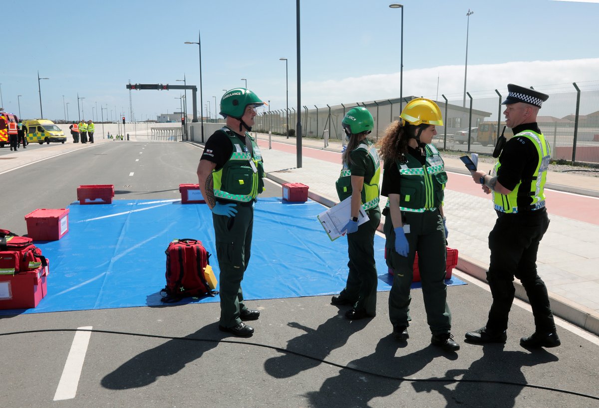 YourGibraltarTV's tweet photo. Today’s Multi-Agency Live Exercise practiced and tested the emergency response to an incident within the tunnel, in advance of its opening on Friday. The Airport Tunnel Emergency Plan has been in development for a number of years. https://t.co/LaNROekvRn