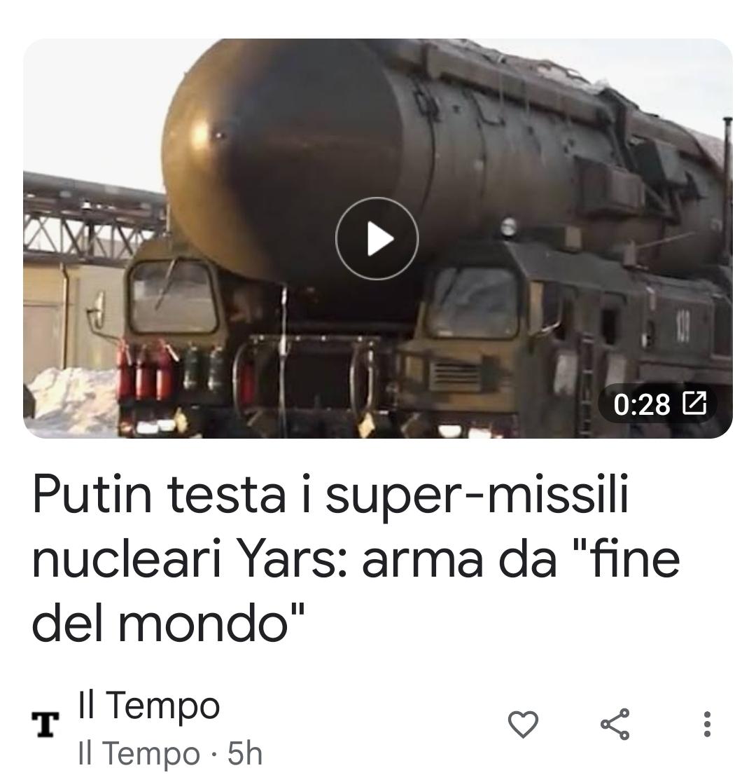 VGjondrekaj's tweet photo. La guerra in Ucraina continua sempre e più feroce. Invece Russia e America continuano a dimostrare la loro forza nelle nuovo arma più mostruoso che hanno seminato un terrore nel mondo intero
#NoWar #SiPaceNoGuera
#RussiaUkraineWar
#dallapartegiusta
#Contenetwork_it
#M5S ⭐💫 https://t.co/JOy33n5g1t