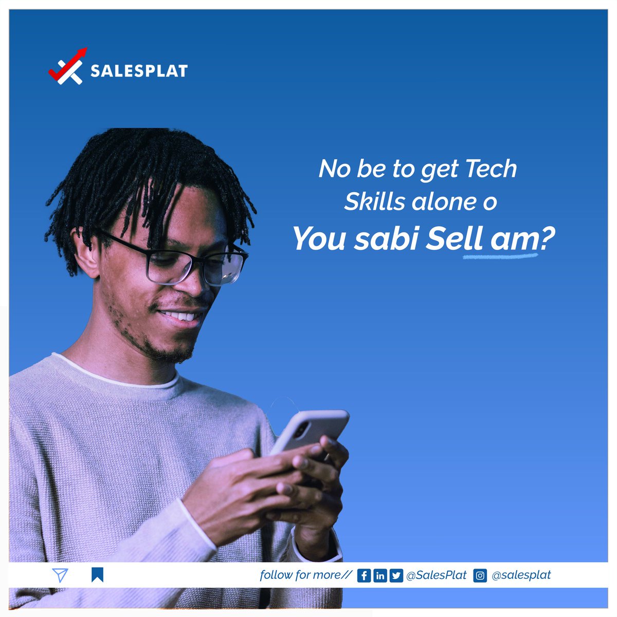 SalesPlat's tweet image. What is the essence of having an amazing tech skill set when it can’t sell it properly to your potential clients!?

Send us a dm now and let’s train you on how to sell your tech skill effectively!!!

#salesplat #techskills #techcareers #selling #careerdevelopment #sales