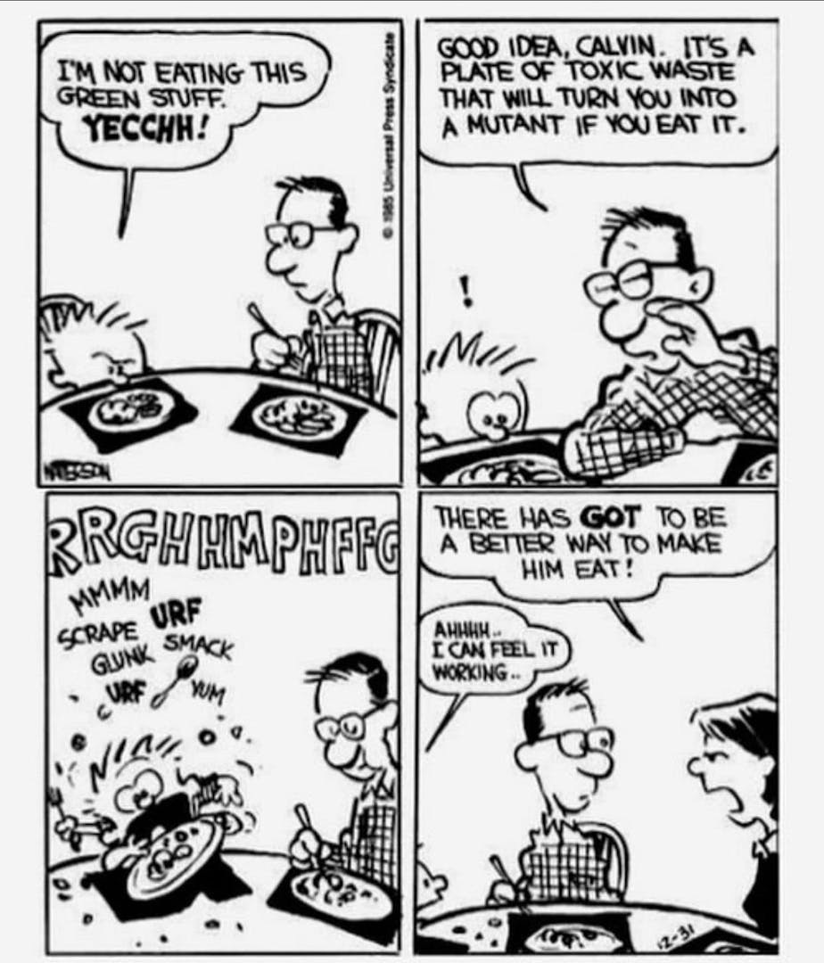 docheathermd's tweet image. #healthyskin #exerciseforlife #respondnotreact #breathrelaxlive #agingbackwards #moveyourbody #lovetobeactive #loveexercise #getoutside #Calvinandhobbes 

Do you have a fussy eater at home?