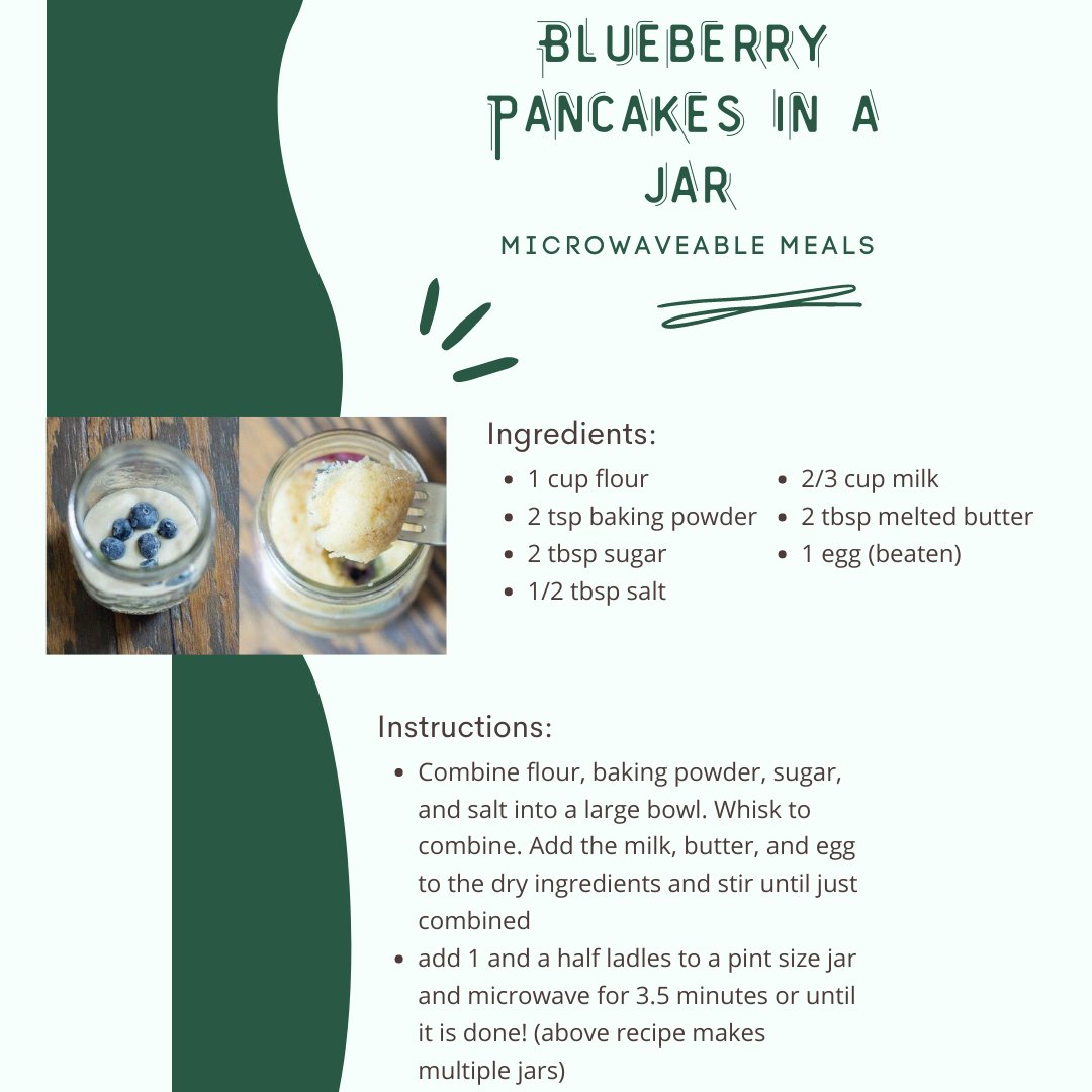 Looking for a quick breakfast before you head to class? Check out these blueberry pancakes you can easily make in your dorm room!