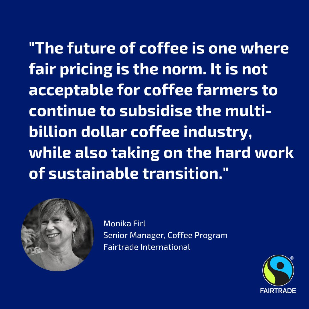FAIRTRADE's tweet photo. 🗯 Despite higher global coffee prices recently, coffee farmers are still struggling with skyrocketing production costs and crop loss due to climate change. Many have left their farms, and young people don’t see a future in coffee.

#futureisfair #FairtradeCoffee https://t.co/jHTUnjSGKr
