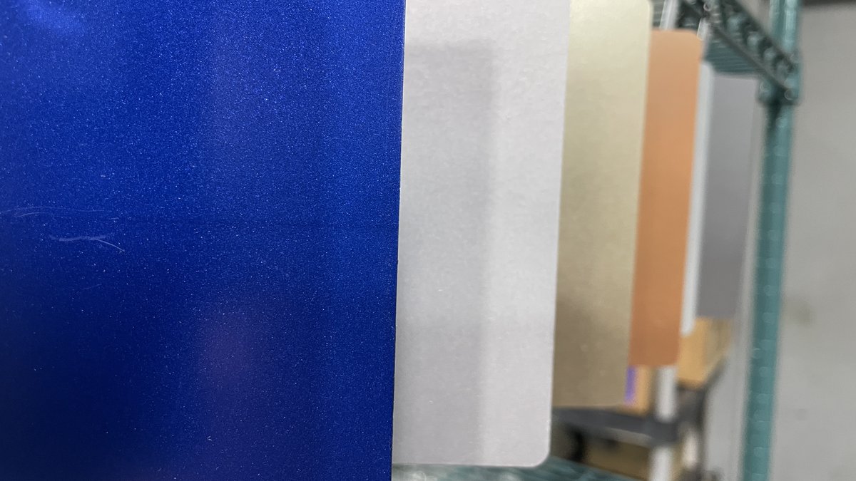 We're loving these metallic samples we've been working on! #Paint #customcolor #spraypaint