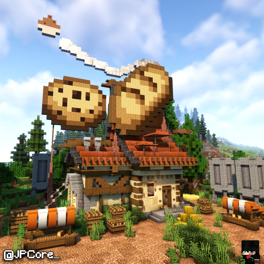 TheJPCore's tweet image. Built a Fantasy Bakery and it just makes me crave for some pastries..🍪

#Minecraft #Minecraftbuilds #Minecraft軍事部