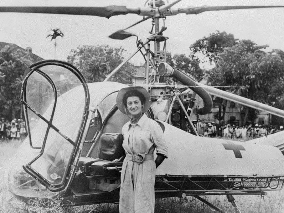 MetroAviation's tweet image. Women&apos;s History Month continues with Dr. Valerie Andre. She is a veteran of the French Resistance, a neurosurgeon, the first female General in French Military history, and the first woman in history to pilot a helicopter in a combat zone flying 129 missions from 1951-1953.