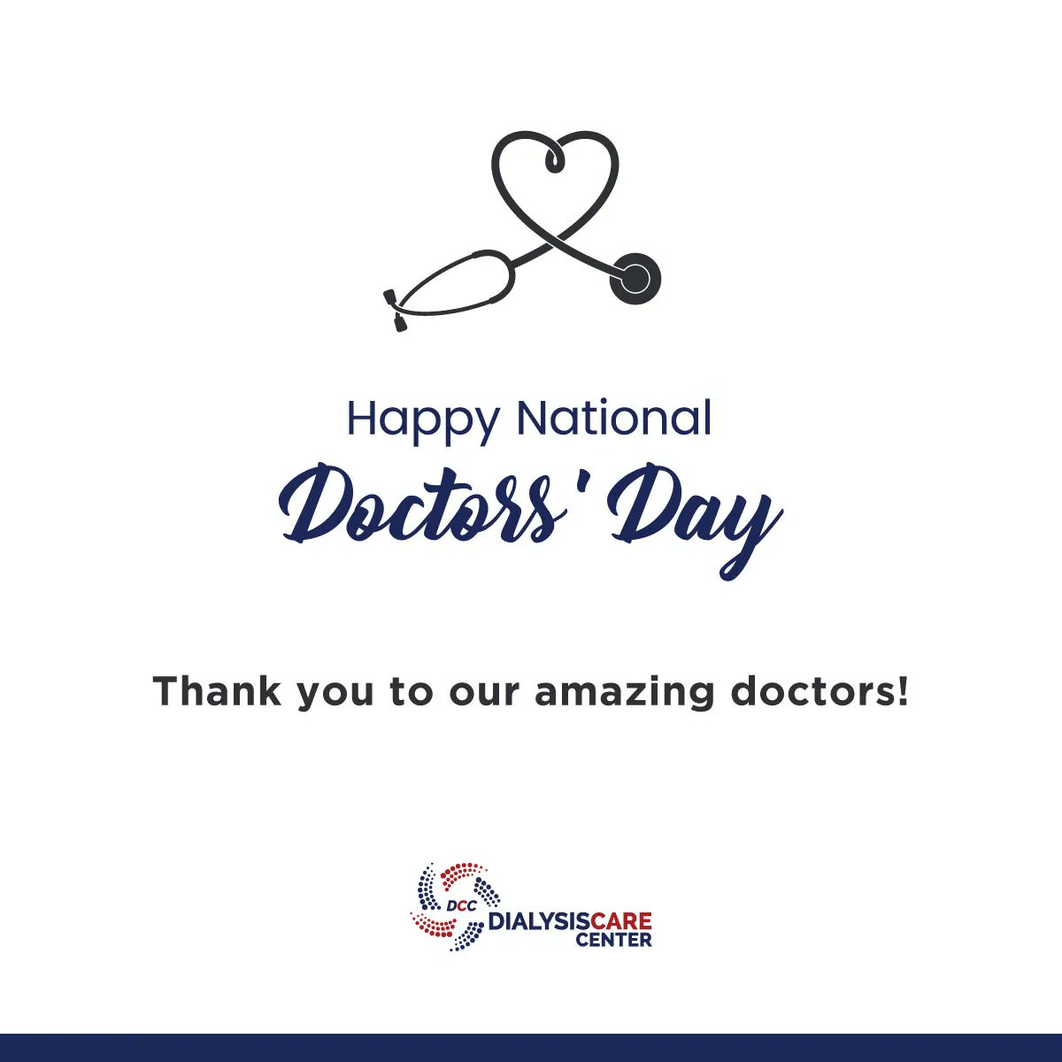 Join us in celebrating National Doctors Day 2023! We thank all the amazing doctors who provide exceptional care to their patients every day. A special shoutout to all the hardworking doctors at the Dialysis Care Center! #NationalDoctorsDay2023 #DialysisCareCenter