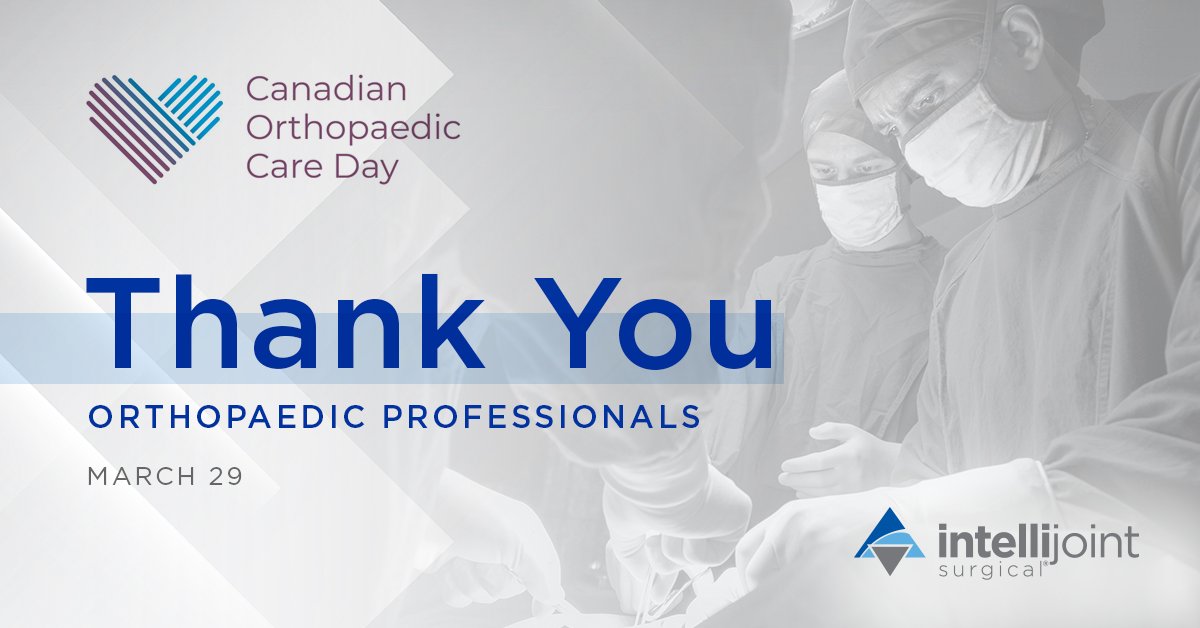 Intellijoint Surgical (@intellijoint) on Twitter photo Today is Canadian Orthopaedic Care Day! Thank you to the professionals in Orthopaedic healthcare for the amazing work you do to benefit the lives of Canadian patients so they can #LiveLifePainFree
<a href="/CdnOrthoAssoc/">Canadian Orthopaedic Association</a> #CdnOrthoDay #OrthoCareCanada Today is Canadian Orthopaedic Care Day! Thank you to the professionals in Orthopaedic healthcare for the amazing work you do to benefit the lives of Canadian patients so they can #LiveLifePainFree
<a href="/CdnOrthoAssoc/">Canadian Orthopaedic Association</a> #CdnOrthoDay #OrthoCareCanada