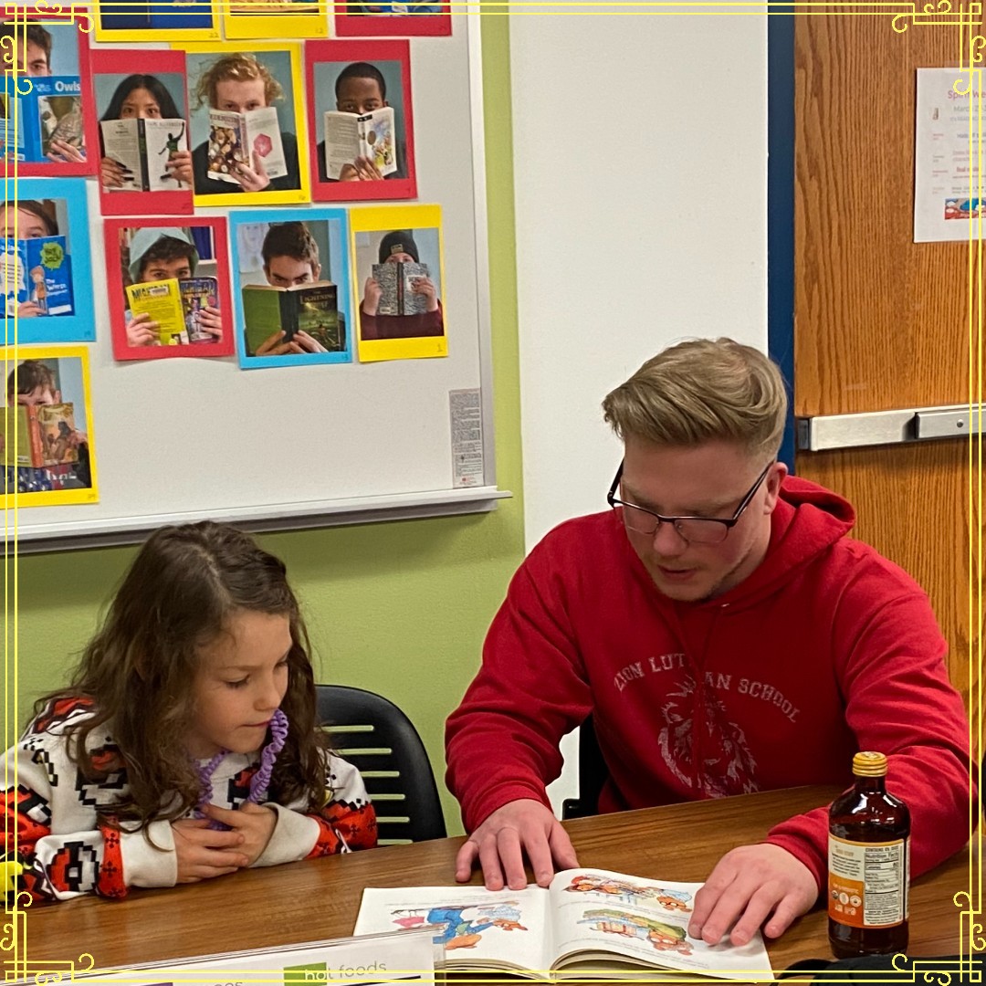 Lake_MI_Academy's tweet photo. Oh, we had such fun at LMA during March is Reading month! One of my favorite activities was when our high school students read books with our younger students. 📚
#mylma #marchisreading #reading #books4life #storytime https://t.co/VlBTN5wD2q