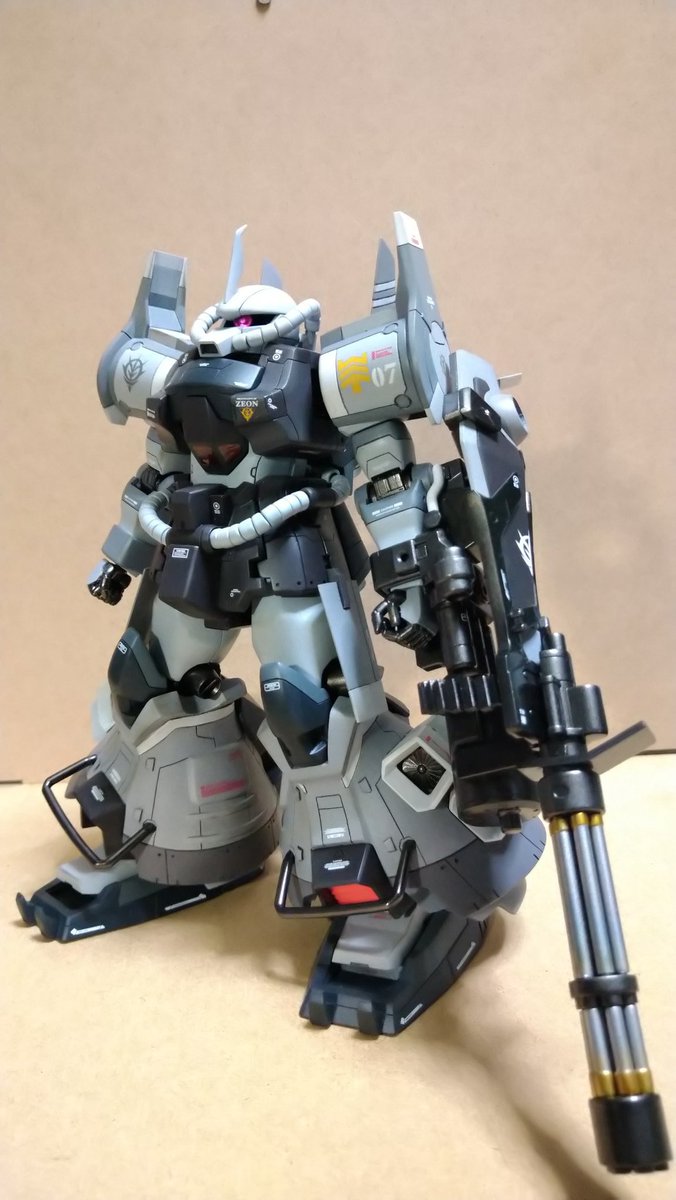 MGグフカスタム＋MGグフフライトタイプ改造パーツ【完成写メ有】