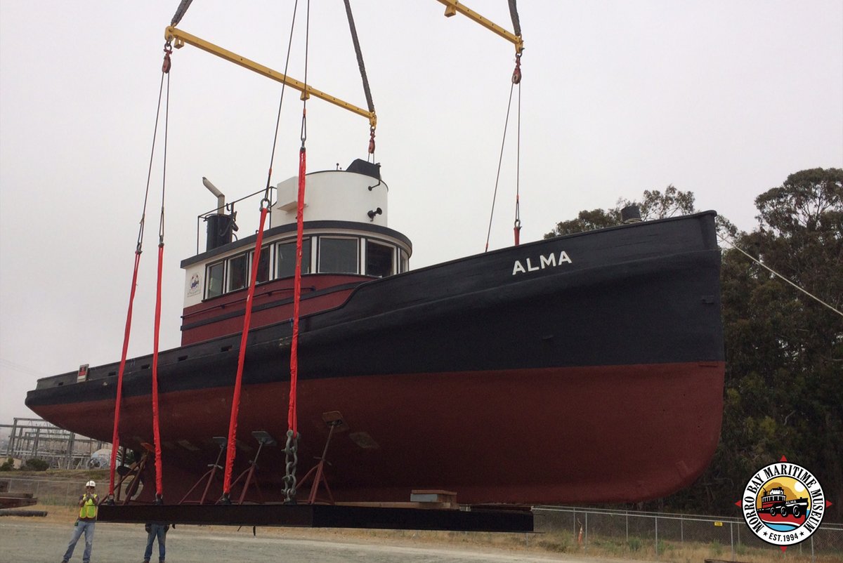 🌊 Meet the heroic Tug Boat "Alma"! Built in 1927, she rescued survivors from a WWII tanker attack. Now permanently on display at the Morro Bay Maritime Museum. Visit us and experience local history up close! ⚓ 

#TugBoatAlma #MorroBayMaritimeMuseum #WWIIHistory