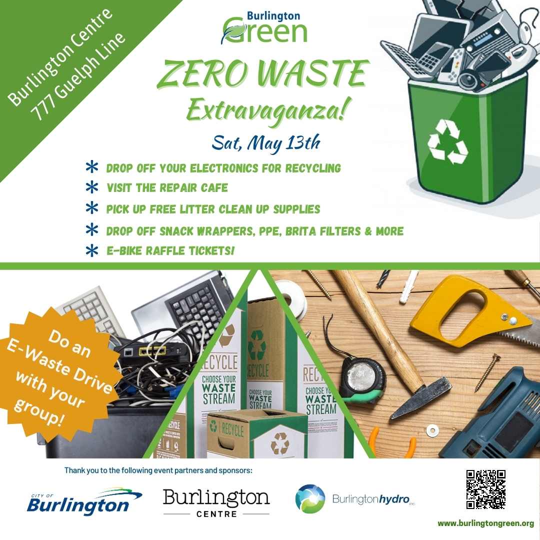 Electronic waste in your home or office? Drop it off on May 13th at #BurlingtonCentre. burlingtongreen.org/events/spring-…
For more impact (&amp; fun) do a mini drive with your workplace, club, classroom, or neighbourhood. Thanks to our sponsors <a href="/cityburlington/">City of Burlington</a> <a href="/BurlingtonHydro/">Burlington Hydro</a> #BurlingtonCentre