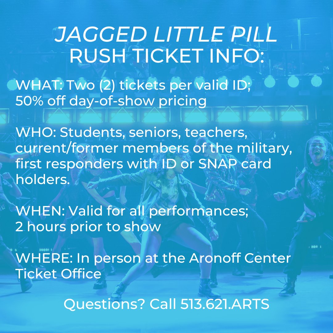 RUSH JUST ANNOUNCED: And all we really want... is a 50% off ticket to JAGGED LITTLE PILL!