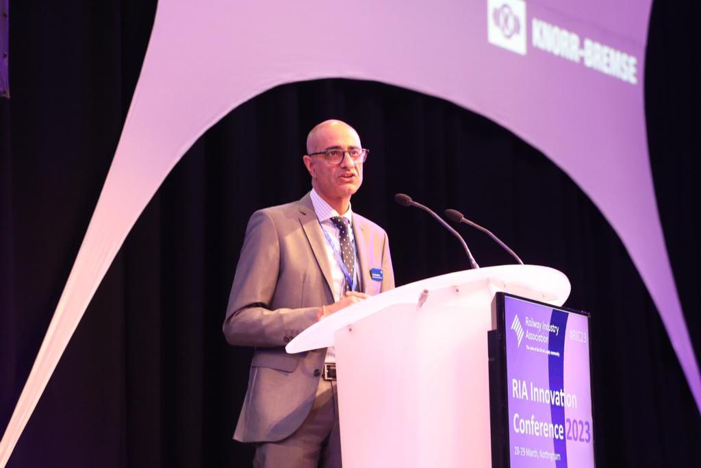 railindustry's tweet photo. Thank you Anit Chandarana, Lead Director of GBRTT, for giving an excellent closing keynote speech.
He said the UK has a rich history of innovating and a proud heritage of exporting its knowledge, but we’re not nurturing innovation as much as in past decades.
#RIC23 https://t.co/k486r0ziYm