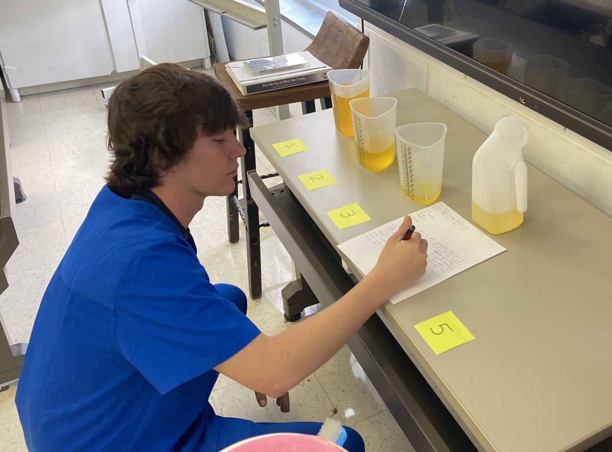 Today stated at WHS observing Mrs. Harrell nursing fundamental students perform their hands-on skills in day 6 of clinical.<a href="/bcs_cte/">BCS_CTE</a> @NCforCTE  @beaufortcountyschool