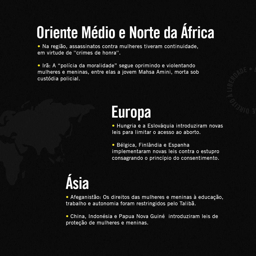 anistiabrasil's tweet photo. 👩🏽‍🦱🧕🏾👩🏼‍🦰👩🏿‍🦱👧🏻👩🏾👱🏻‍♀️Em que lugar do planeta meninas e mulheres realmente usufruem dos seus direitos? 

No Informe Anual “O Estado dos direitos humanos no mundo" a Anistia Internacional mapeou como anda a qualidade de vida da população feminina em 156 países. + https://t.co/d84UkYVJRU