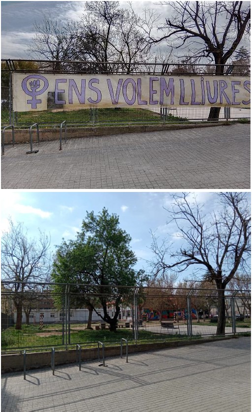 Al PUNT LILA estem super contentes i d'en hora bona!!!

A algú li va agradar tant la nostra pancarta que va decidir endur-se-la a casa seva per poder-la gaudir cada dia!!! 

I estem d'en hora bona per què ens sobren ganes, energies i material per fer-ne moltes més!!!!