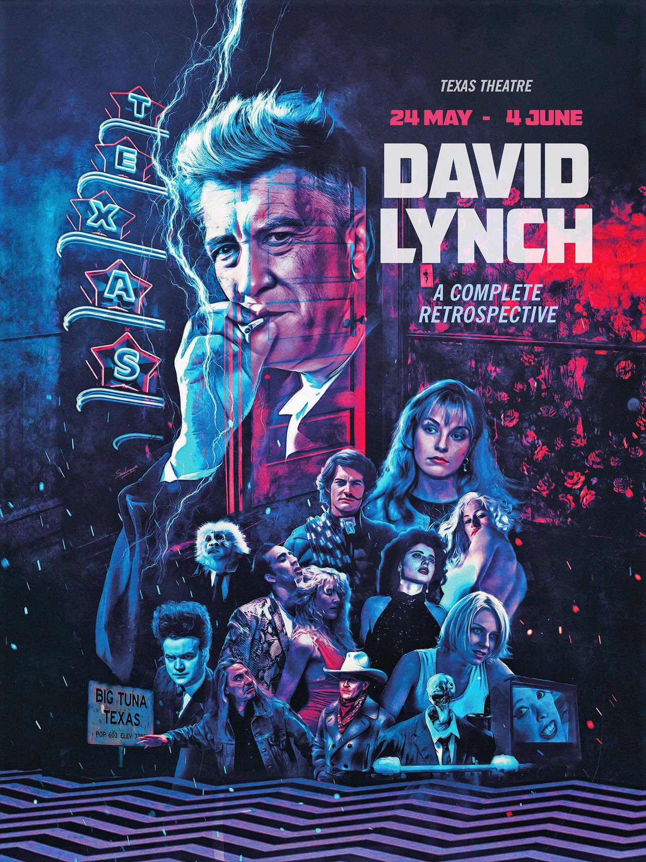 Daniel Knox on X: "DAVID LYNCH: A Complete Retrospective comes to Dallas at  the @TexasTheatre May 24-June 4 for 12 comprehensive days of #DavidLynch  Guests, music, surprises, and interviews by @BlueRoseMag1 Beautiful