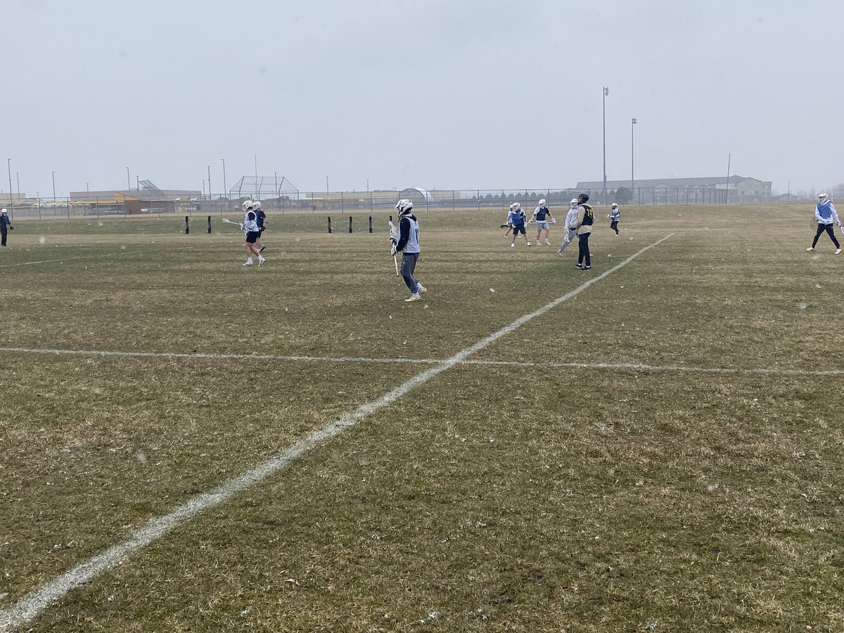 HDJLacrosse's tweet photo. Spring break: you can keep your beaches, we’ll take snow lacrosse! @HDJ_Athletics https://t.co/QmincAvQwe